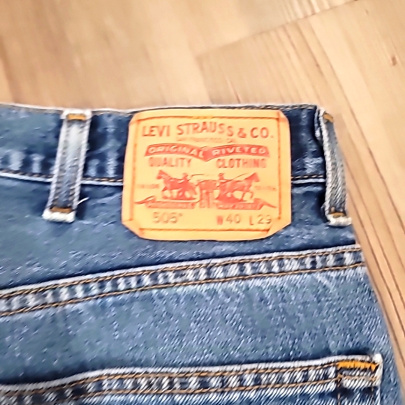 Levi's 505 Men’s Jeans 42x29 Straight Classic Denim Pants Levi Workwear Casual. - Picture 8 of 16